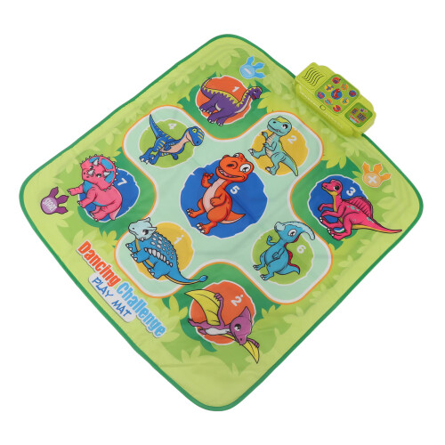 Interactive Dance Mat For Children With Light Feedback And Music Feedback Featuring Adjustable Volume5Game Modes Foldable Design With Durable 2