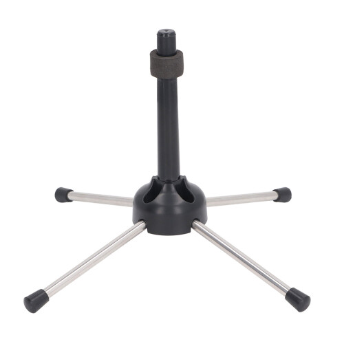 Clarinet Stand Foldable 4-Leg, Black/Silver 2