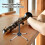 Clarinet Stand Foldable 4-Leg, Black/Silver 8