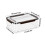 Refrigerator Organizer, Sealed Storage Containers, Stackable Clear Bins, Kitchen Pantry Refrigerator Freezer, Home Cooks 3