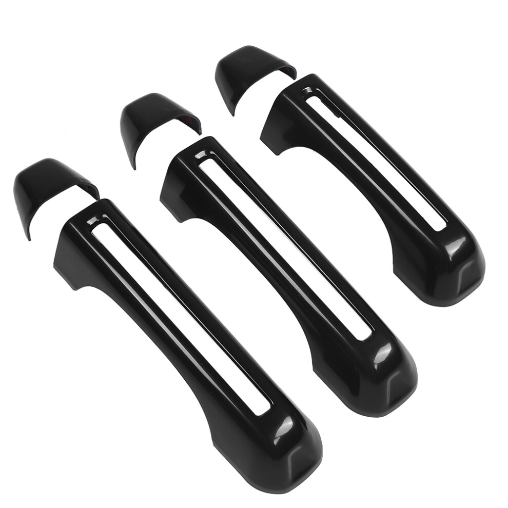 Door Handle Covers 6Pcs For Jeep Wrangler Jl Black 7340572356833