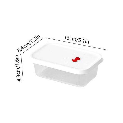 Boîte de rangement transparente pour réfrigérateur, compatible micro-ondes 1