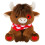 Λούτρινο παιχνίδι με κασκόλ Highland Cow για την ημέρα του Αγίου Βαλεντίνου – Καφέ 6