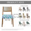 Καλύμματα καθισμάτων με εκτύπωση Tie Dye για καρέκλα τραπεζαρίας, Ελαστικό 7