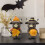 Διακοσμήσεις για Halloween με αγελάδες και κολοκύθες, στολίδι ρητίνης για 4