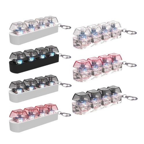 4-tasters LED mekanisk tasthette fidget-leke 1