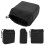 Padded DSLR Camera Lens Bag Waterproof Shockproof Insert with Drawstring Black 9