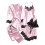 Women's Satin Pajama Set Long Sleeve 5-Piece 7
