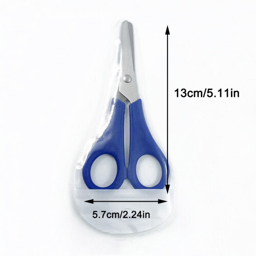 Karymi Student Scissors with Graduated Ruler and PVC Bag 2
