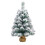 18in Mini Flocking Snow Christmas Tree with Base - White, 45cm or 60cm 3