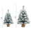18in Mini Flocking Snow Christmas Tree with Base - White, 45cm or 60cm 4