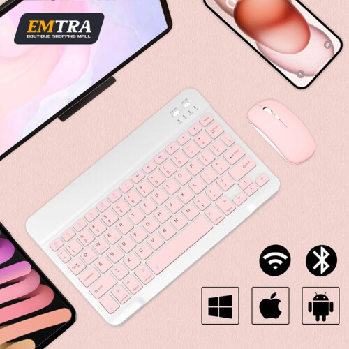 Portable Wireless Bluetooth Keyboard For Android IOS Windows compatible with Ipad Tablet Keyboard And Mouse Tablet Accessory Mini Keyboard 1