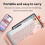 Portable Wireless Bluetooth Keyboard For Android IOS Windows compatible with Ipad Tablet Keyboard And Mouse Tablet Accessory Mini Keyboard 5