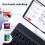 Portable Wireless Bluetooth Keyboard For Android IOS Windows compatible with Ipad Tablet Keyboard And Mouse Tablet Accessory Mini Keyboard 6