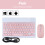 Portable Wireless Bluetooth Keyboard For Android IOS Windows compatible with Ipad Tablet Keyboard And Mouse Tablet Accessory Mini Keyboard 8