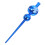 Compact Blue Gourd Tree Topper Plastic Festive Ornament 6