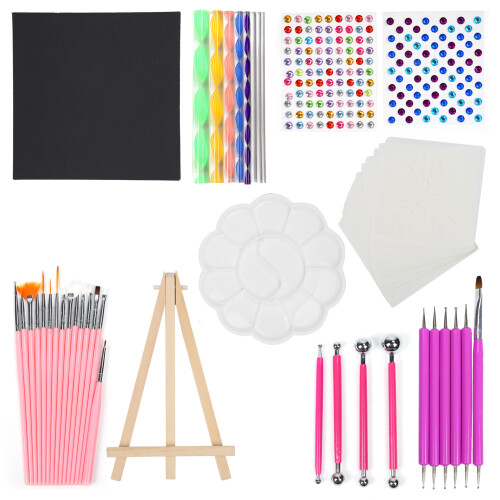 Σετ εργαλείων Mandala Dotting, εργαλεία κουκκίδων Mandala Premium για ζωγραφική σε βράχους, 2