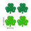 Ensemble de 4 sets de table trèfle, sets de table en forme de trèfle pour la Saint-Patrick, décoration de cuisine festive 3