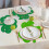 Ensemble de 4 sets de table trèfle, sets de table en forme de trèfle pour la Saint-Patrick, décoration de cuisine festive 6