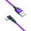 Καλώδιο γρήγορης τροφοδοσίας USB σε Type C με περιστροφή 180 μοιρών, νάιλον 480Mbps, για 6