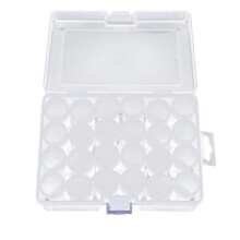 Craft Storage Bottles 24pcs for Diamond Painting Round with Box & Stickers