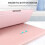Capa para laptop de 13 a 14 polegadas com suporte, revestimento em couro PU, fecho magnético, resistente a arranhões – compatível com MacBook, 6