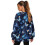Damen-Sweatshirt mit Galaxy-Schmetterlingsprint, Oversize, lang 2