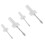 WHAMVOX 4 Pcs Sewing Screw Driver Machine Tools Screwdriver Flat Short for 4