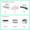 thermal printer paper 8.5 x 11 US Letter Quick-Dry Folded 200 Sheets, Compatible 4