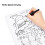thermal printer paper 8.5 x 11 US Letter Quick-Dry Folded 200 Sheets, Compatible 6