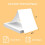 thermal printer paper 8.5 x 11 US Letter Quick-Dry Folded 200 Sheets, Compatible 7