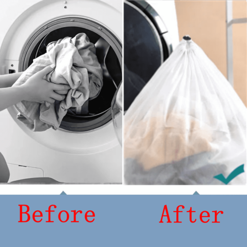 2-Pack Mesh Laundry Bags for Socks – Machine Washable, Drawstring Design, Compatible with All Washers 1