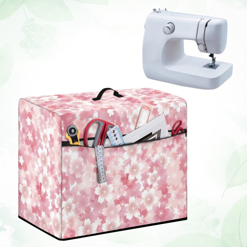 Κάλυμμα σκόνης για ραπτομηχανές Cherry Blossom Universal με τσέπες – Μαλακό προστατευτικό 2