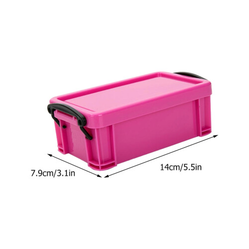 ETEREAUTY Storage Box With Lids Assorted Color 3pcs PP 1