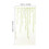 Green Transparent Curtains Polyester for Window Sheer Elegant Design 2