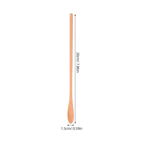 Wooden Spoon for Honey Coffee Long Handle 2 Pcs 1