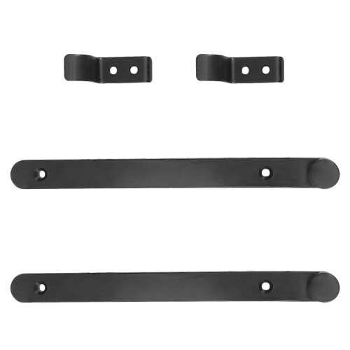 Door Guide Bottom Mount Drawer Rails Undermount Slides Black 2