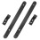 Door Guide Bottom Mount Drawer Rails Undermount Slides Black 6