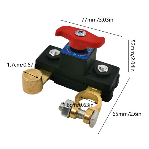 Heavy Duty Disconnect Switch 12V 24V Brass 2