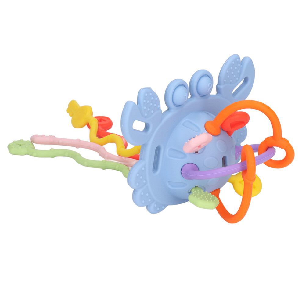 Silicone Baby Pull String Sensory Toy For Toddlers - Blue