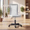Vinsetto Vinsetto Mesh Office Chair Armless Adjustable Height White 4