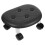 Black Low Rolling Seat Stool Plastic Lightweight Office Chair 1 Set 5