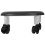 Black Low Rolling Seat Stool Plastic Lightweight Office Chair 1 Set 7