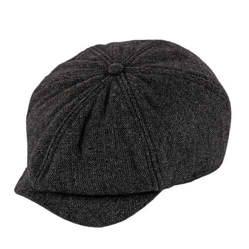 Men's British Retro Beret Warm Peaked Cap 2