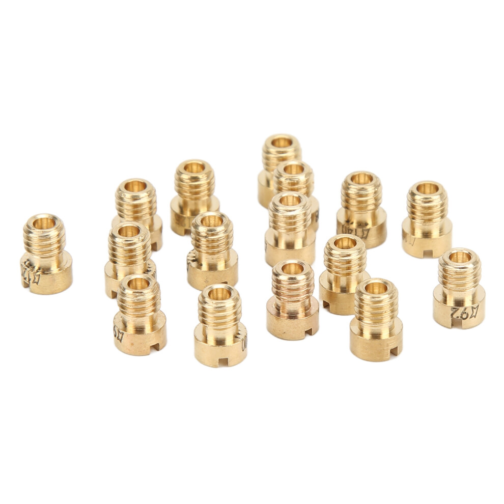16Pcs Main Jet Nozzles Kit For 90-150Cc Carburetors, Metal 5091387706321