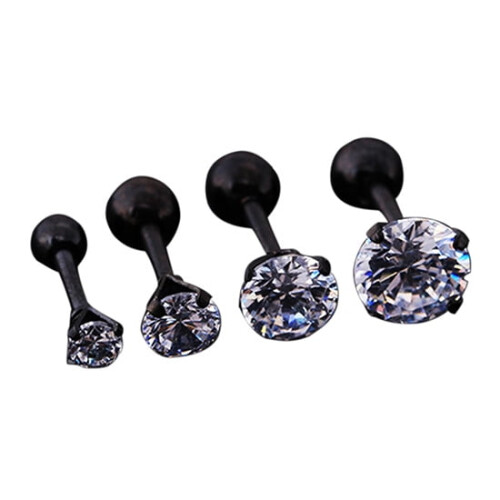 Άνδρες Γυναικεία Στρας Χόνδρος Tragus Bar Helix Άνω Αυτί Σκουλαρίκι Κοσμήματα Stud 1