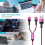 Καλώδιο USB-C 3 τεμαχίων 4FT2 σε 1: Συμβατό με iPhone, Android και Samsung, Πλεγμένο από νάιλον, 5