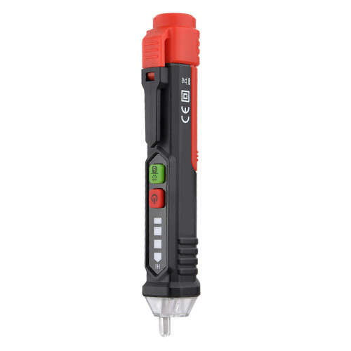 Voltage Tester With Buzzer Alarm And Bright LED Lighting Featuring Automatic Voltage Recognition And Dual Sensitivity Ranges For Reliable Electrical 1
