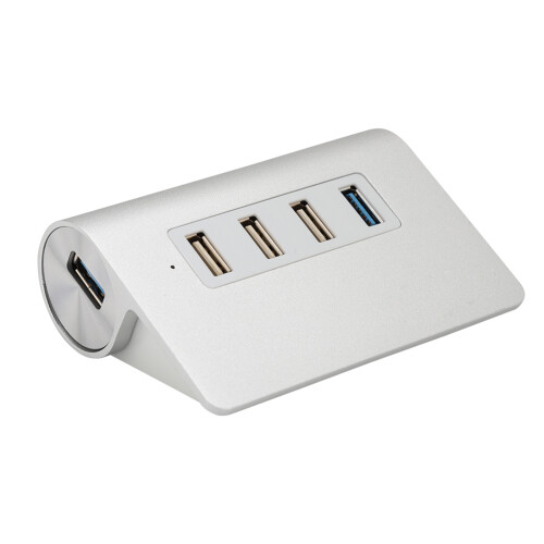 Διανομέας USB3.0 με αναγνώστη SD Micro SD Κατασκευή από κράμα αλουμινίου Plug and Play 1
