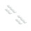 10Pcs Ceramic Tea Accessory White Guanyin Hand Tea Strainer Supports 8